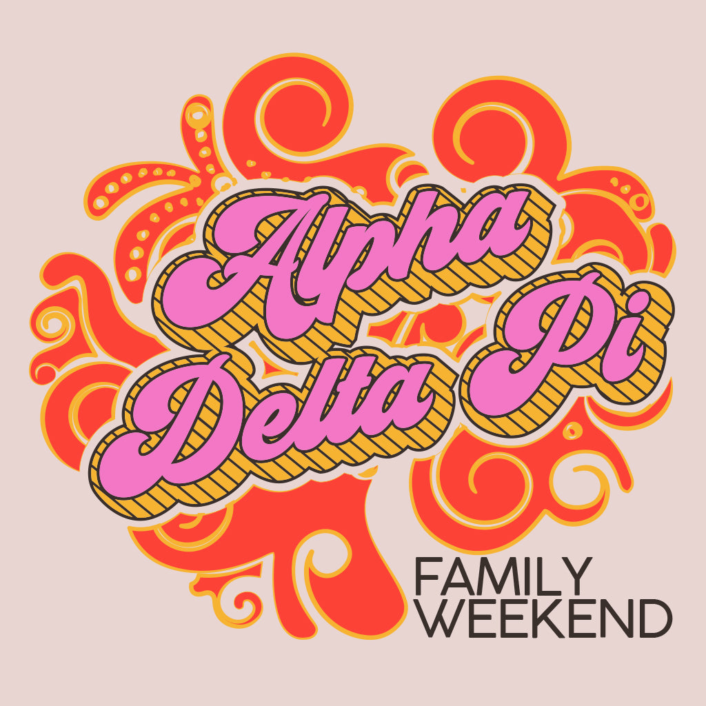Alpha Delta Pi Groovy Family Weekend Design