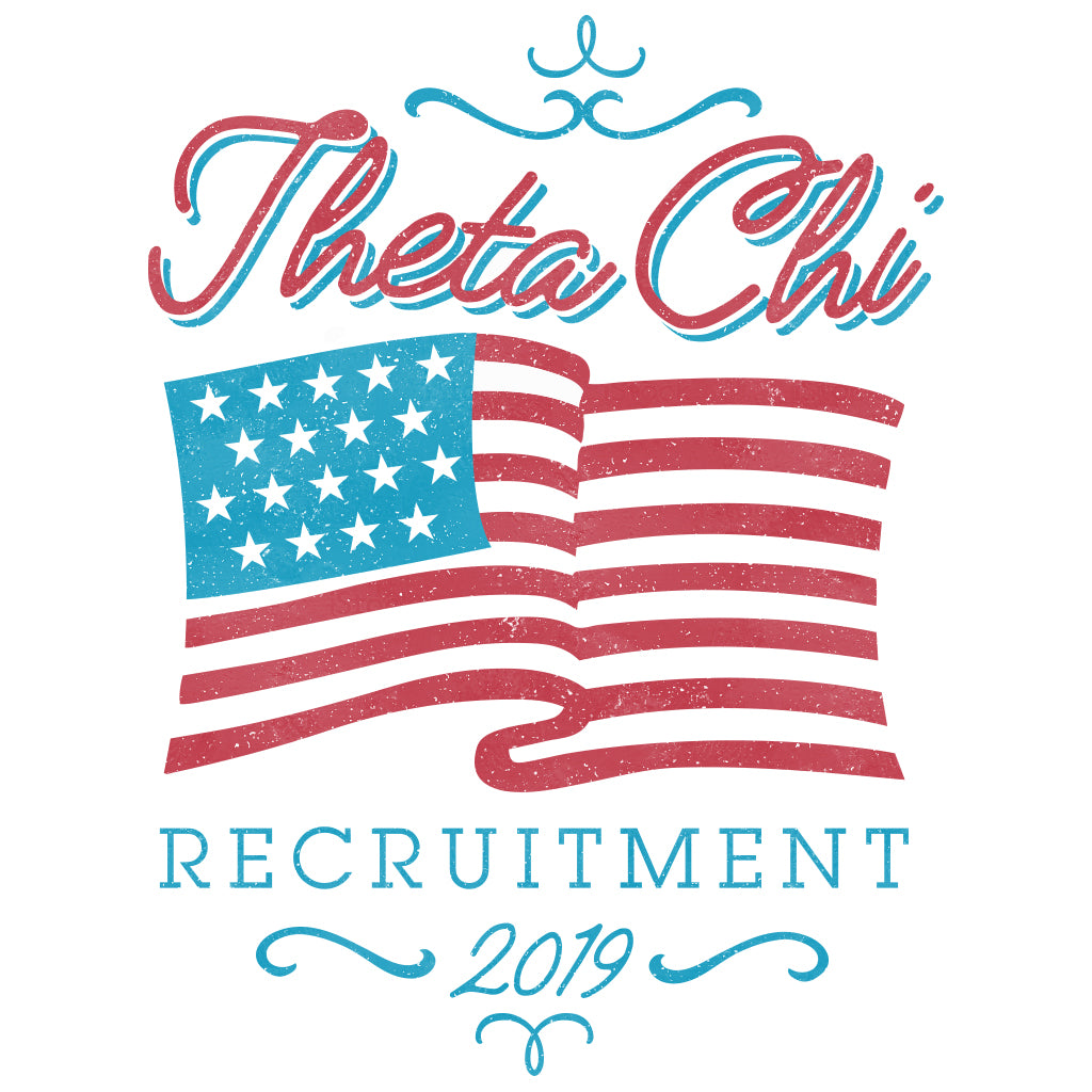 Theta Chi American Flag Recruitment Design