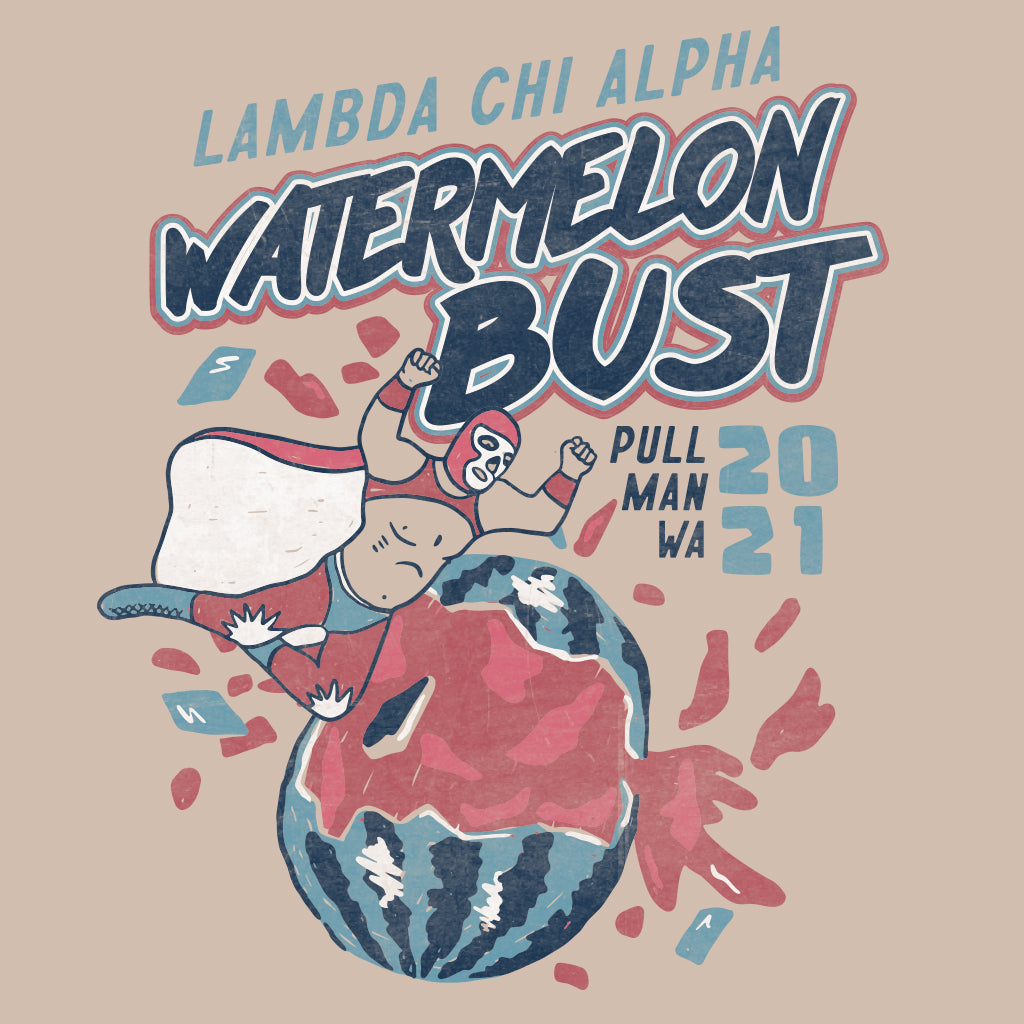 Lambda Chi Alpha Watermelon Bust Design