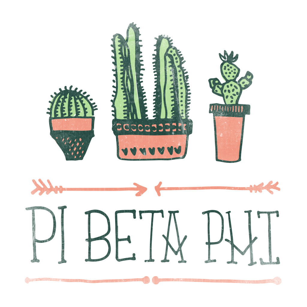 Pi Beta Phi Boho Cactus Design
