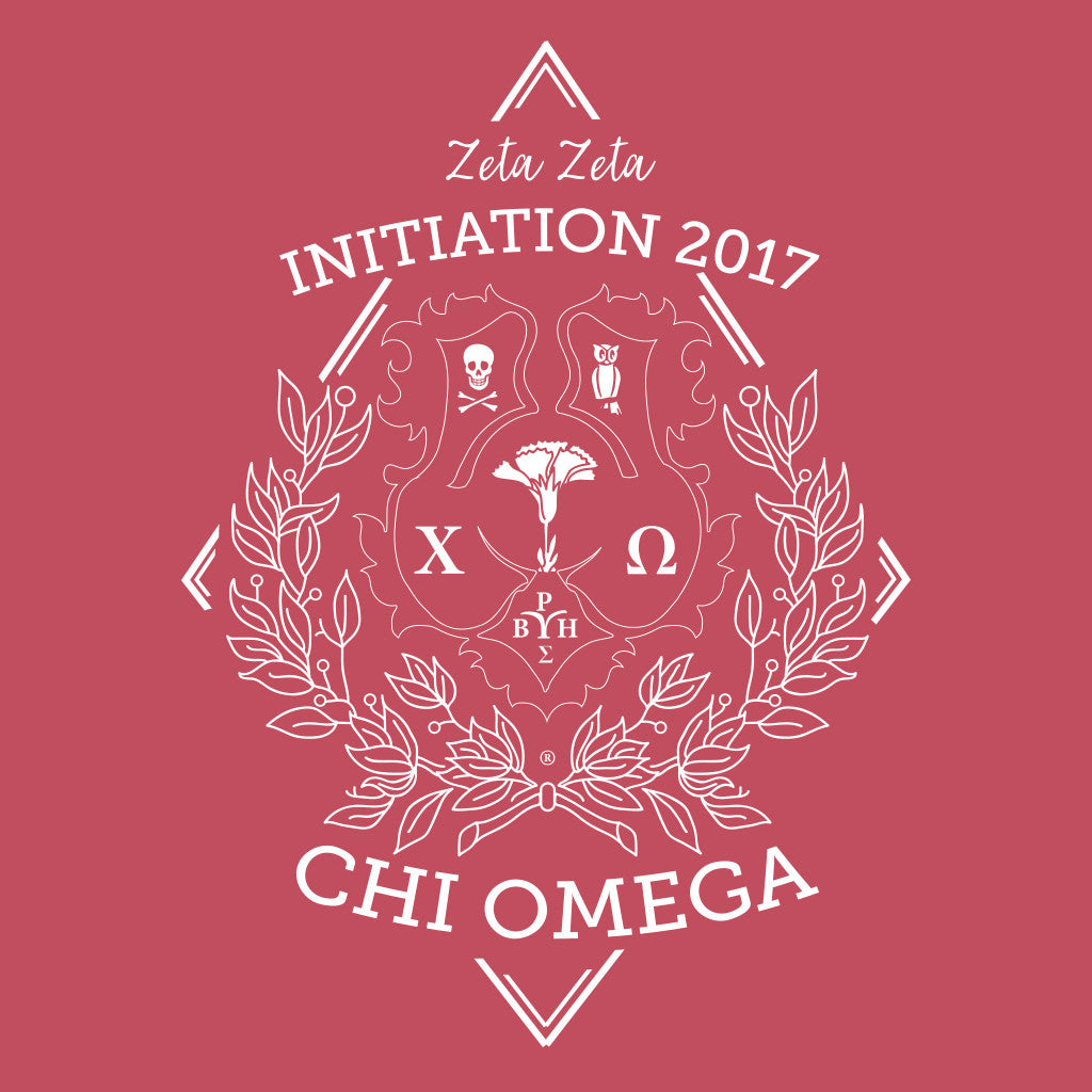 Chi Omega Initiation Crest Design