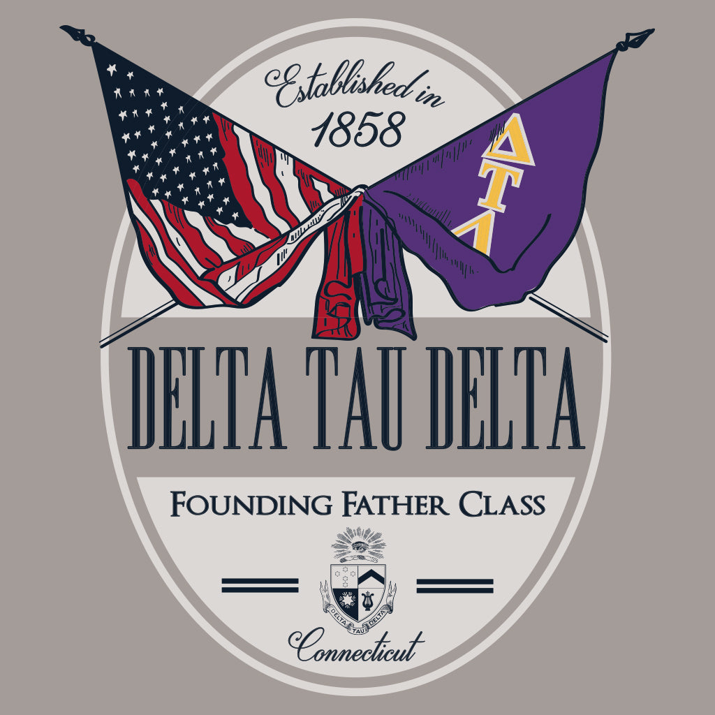 Delta Tau Delta Founding Fathers Classic Emblem Design