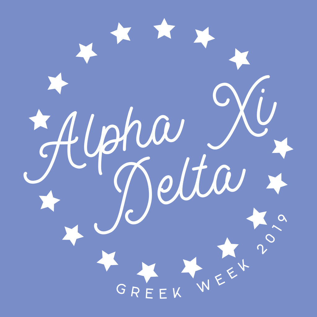 Alpha Xi Delta Greek Week Spirit Design