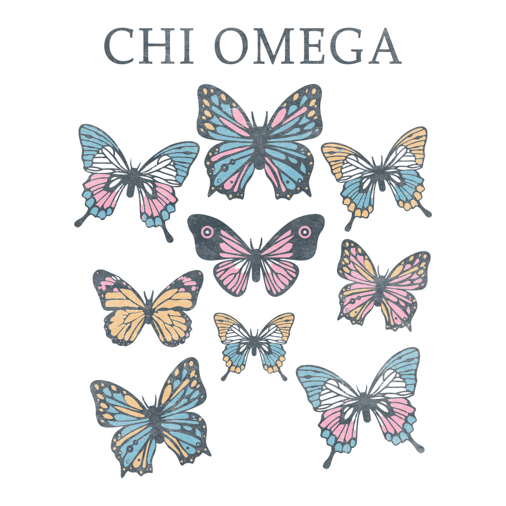 Chi Omega Butterfly PR Design