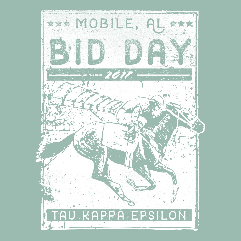 Tau Kappa Epsilon Derby Bid Day Design