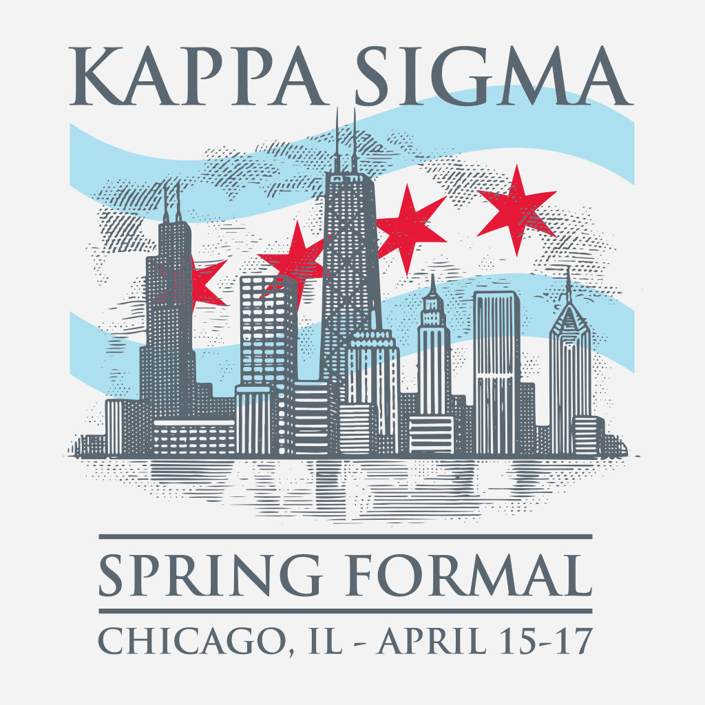Kappa Sigma Chicago Skyline Design
