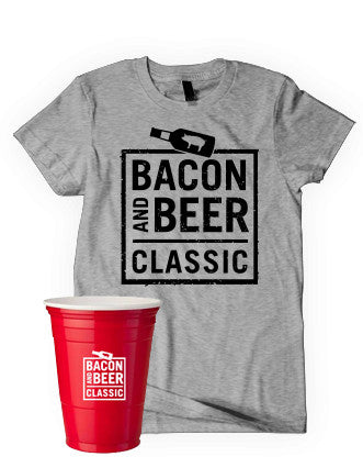 Bacon & Beer Classic 2014 Shirt & Souvenir Pack (Multi Color Options of Tee)