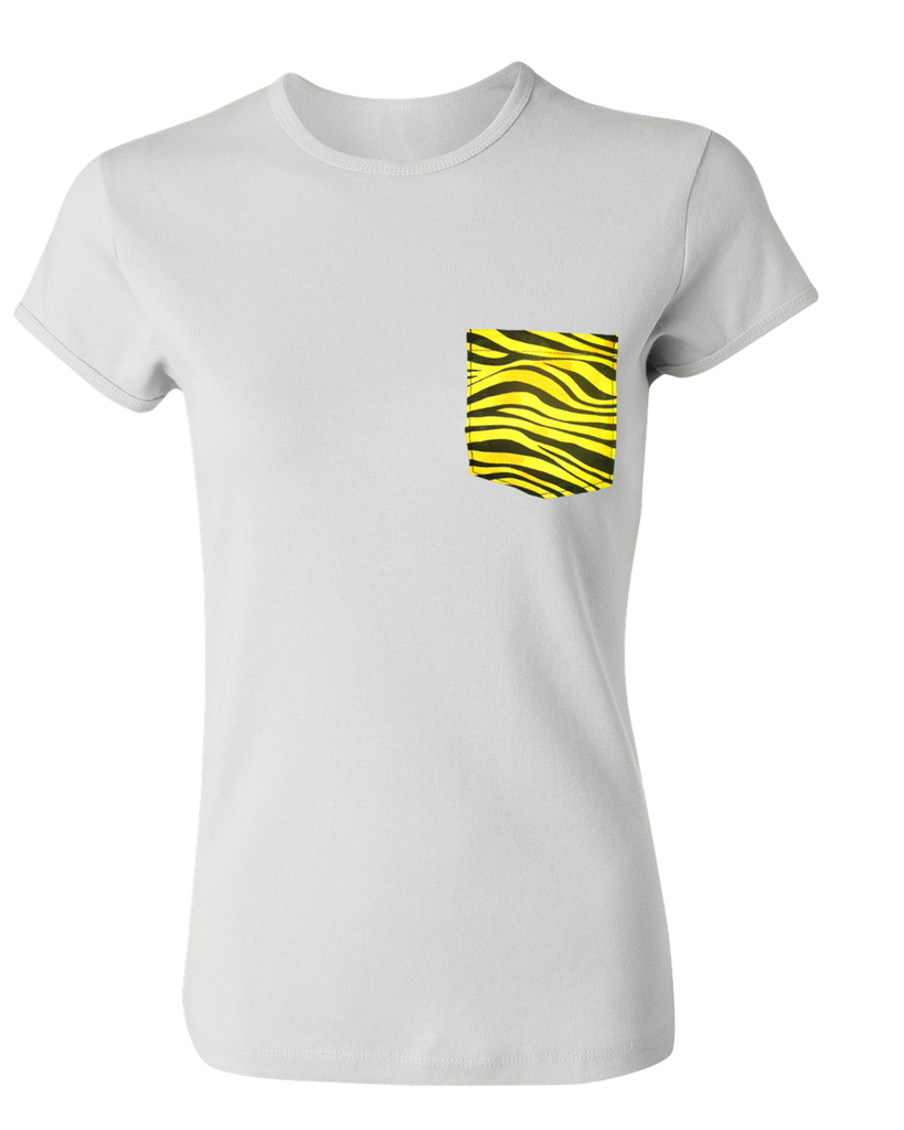 Yellow Zebra Custom Pocket