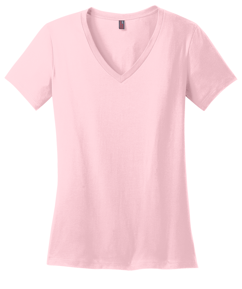 District Made DM1170L Ladies Perfect Weight V-Neck  (Available in 11 Colors)