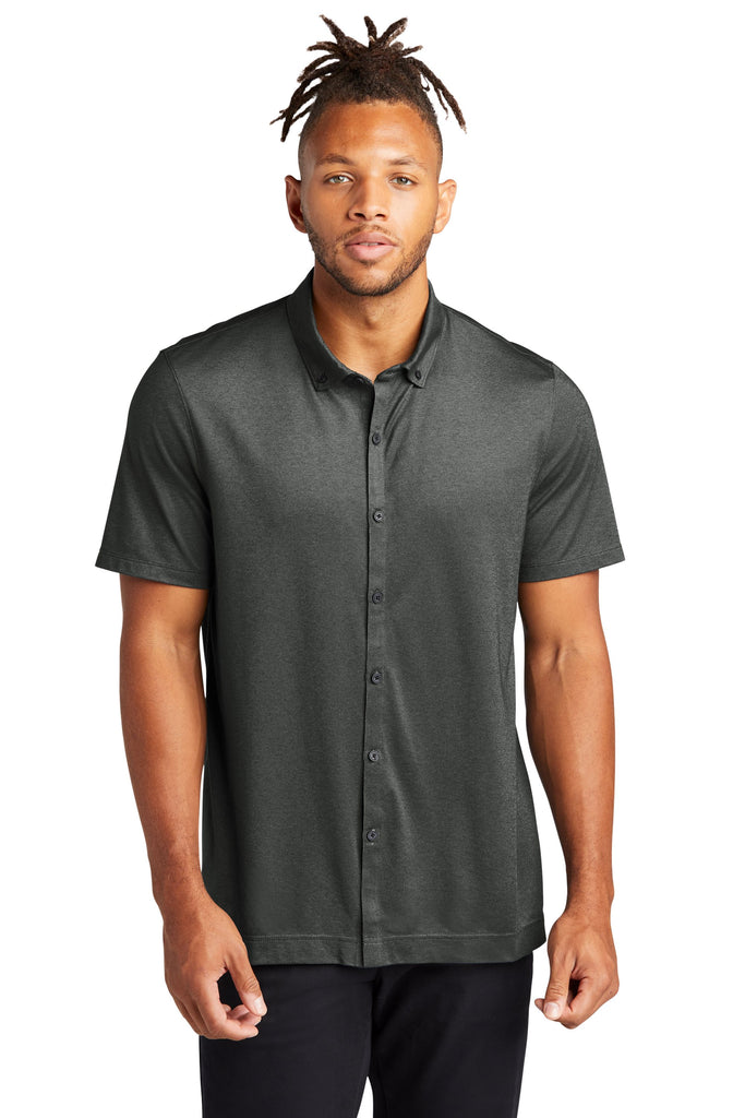 Mercer+Mettle™ Stretch Pique Full-Button Polo