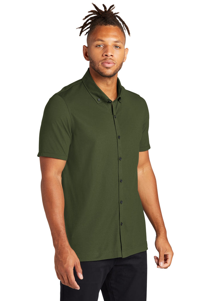 Mercer+Mettle™ Stretch Pique Full-Button Polo