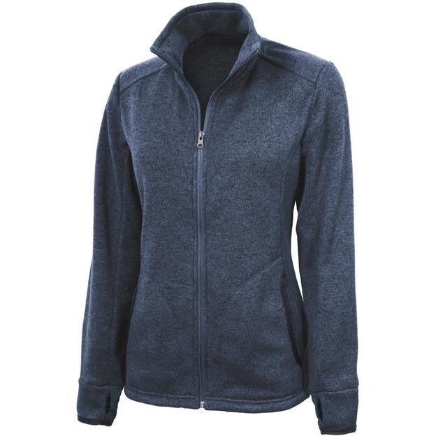 Charles River Apparel 5493 Women's Heathered Fleece Jacket  (Available in 3 Colors)