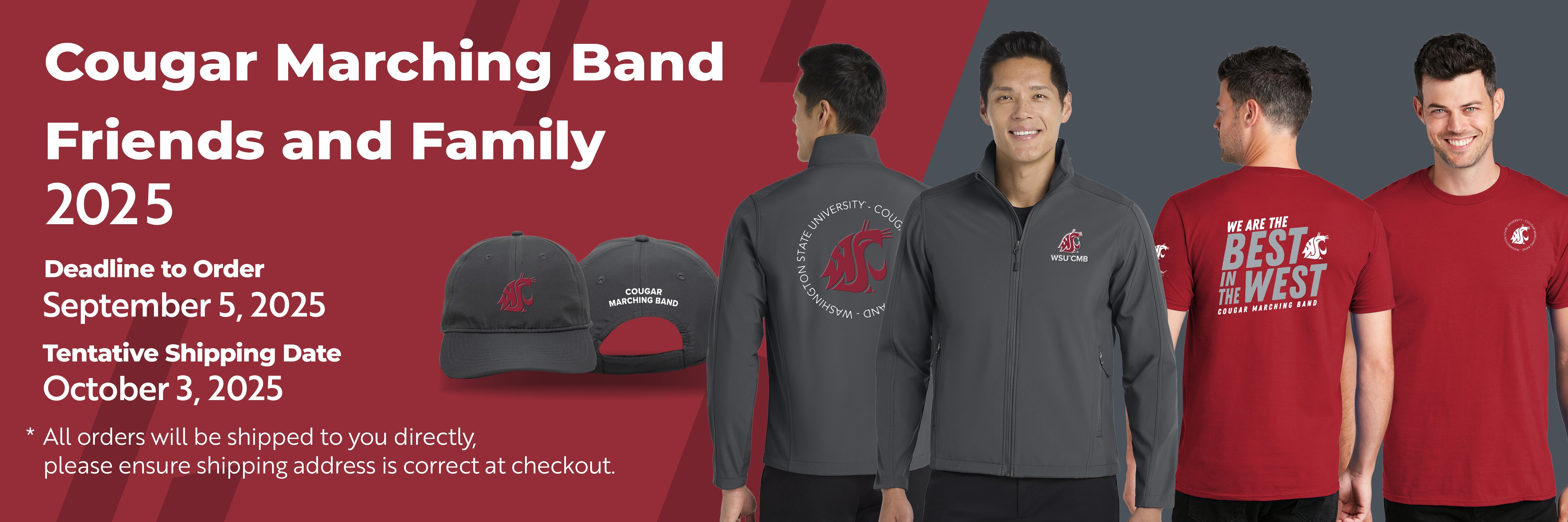 Washington State University Cougar Marching Band Friends and Family