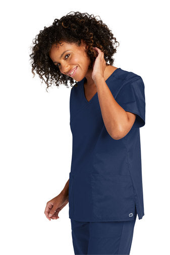 Gritman Medical Center 365 Employee Store January 2025 - WonderWink Women’s Mock Wrap Scrub Top