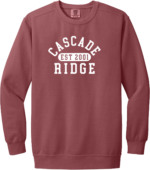Cascade Ridge Elementary Merchandise Fall 2026 - Comfort Colors Crewneck
