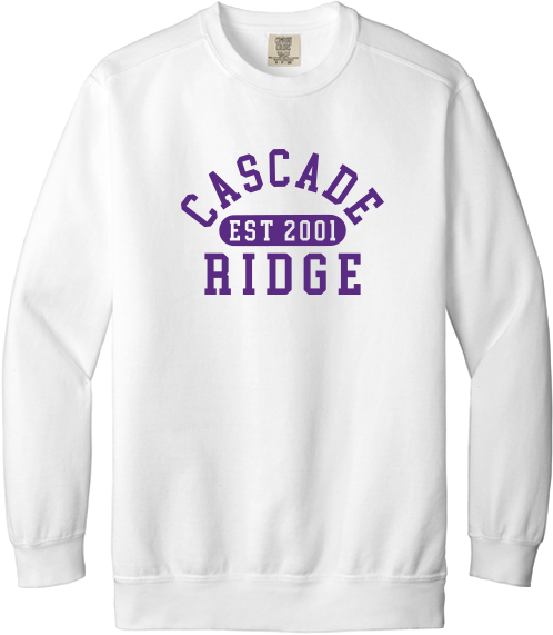 Cascade Ridge Elementary Merchandise Fall 2026 - Comfort Colors Crewneck