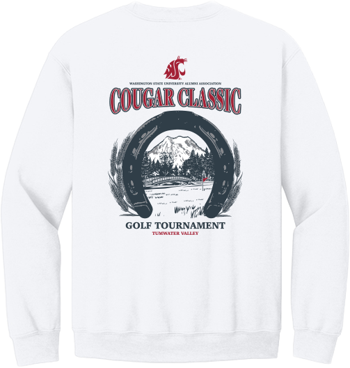 Washington State University Alumni Association Tumwater Cougar Classic Golf Tournament Summer 2026 - Crewneck