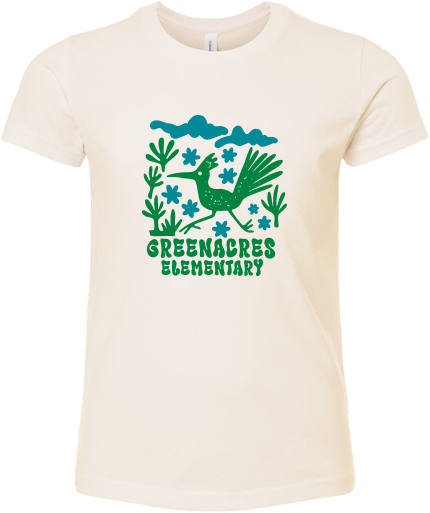 Greenacres Elementary PTA Merchandise Fall 2026 - Youth T-Shirt (Flower Apparel)