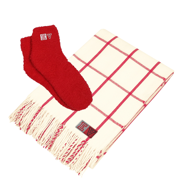 Charleston Throw & Fuzzy Socks Set