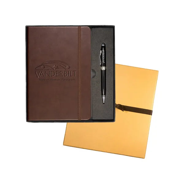 Leeman Tuscany™ Journal And Executive Stylus Pen Set