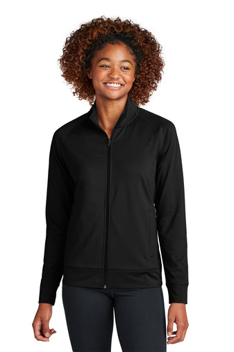 Sport-Tek Ladies Sport-Wick Stretch Full-Zip Cadet Jacket