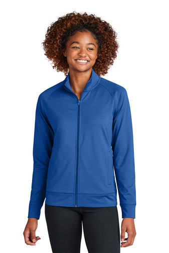 Sport-Tek Ladies Sport-Wick Stretch Full-Zip Cadet Jacket