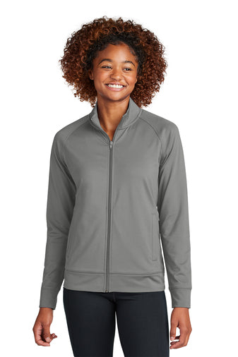 Sport-Tek Ladies Sport-Wick Stretch Full-Zip Cadet Jacket