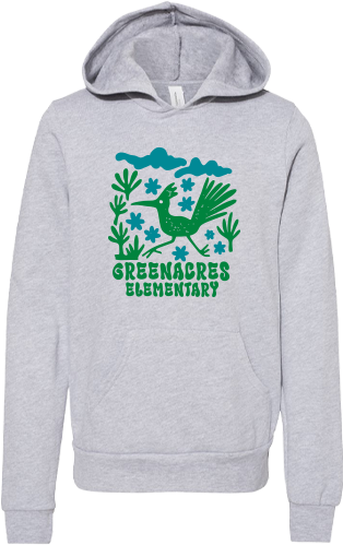 Greenacres Elementary PTA Merchandise Fall 2026 - Youth Hoodie (Flower Apparel)