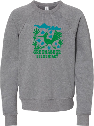 Greenacres Elementary PTA Merchandise Fall 2026 - Youth Crewneck (Flower Apparel)