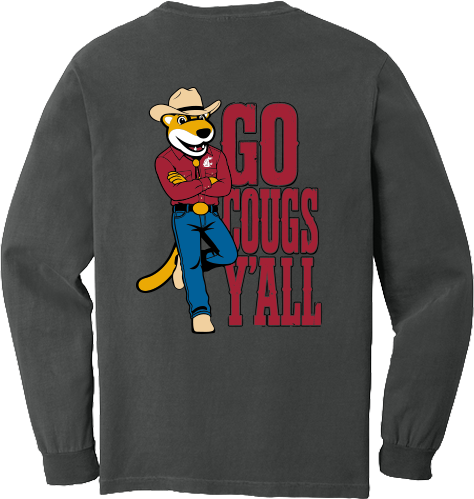 Washington State University Alumni Association Texas Merchandise Fall 2026 - Long Sleeve Tee (Go Cougs Design)
