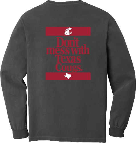 Washington State University Alumni Association Texas Merchandise Fall 2026 - Long Sleeve Tee (Texas Design)