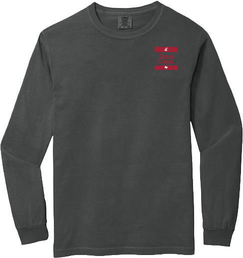 Washington State University Alumni Association Texas Merchandise Fall 2026 - Long Sleeve Tee (Texas Design)