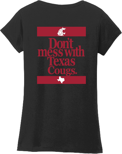 Washington State University Alumni Association Texas Merchandise Fall 2026 - Women's V-Neck Tee (Texas Design)