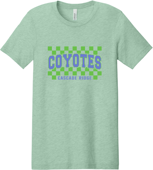 Cascade Ridge Elementary Pop Up Fall 2026 - CVC T-Shirt (Checker Design)