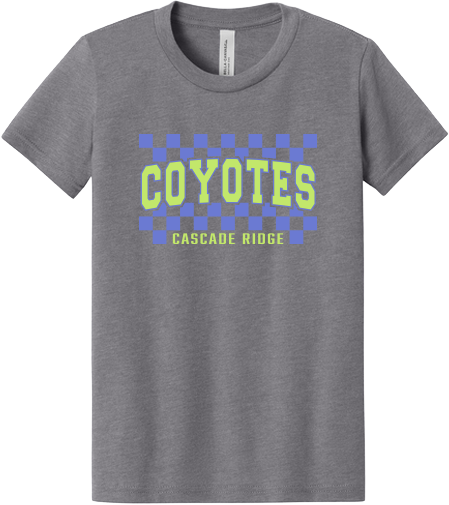 Cascade Ridge Elementary Pop Up Fall 2026 - Youth CVC T-Shirt (Checker Design)