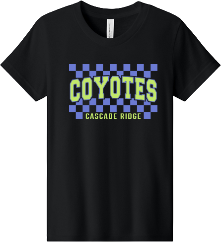 Cascade Ridge Elementary Pop Up Fall 2026 - Youth CVC T-Shirt (Checker Design)