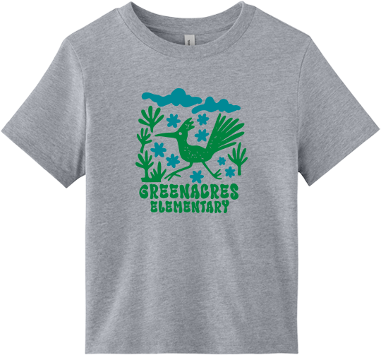 Greenacres Elementary PTA Merchandise Fall 2026 - Women's Heavyweight Tee (Flower Apparel)
