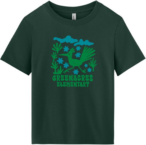 Greenacres Elementary PTA Merchandise Fall 2026 - Women's Heavyweight Tee (Flower Apparel)