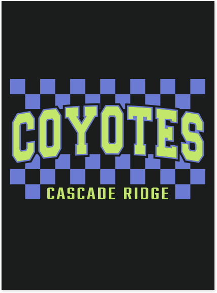 Cascade Ridge Elementary Pop Up Fall 2026 - Youth Crewneck (Checker Design)