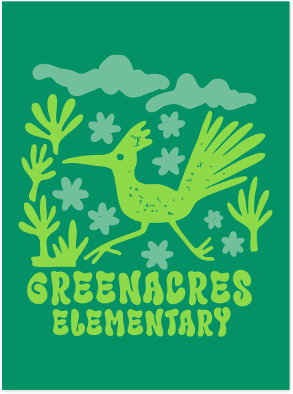 Greenacres Elementary PTA Merchandise Fall 2026 - Youth Cotton Tee (Flower Apparel)