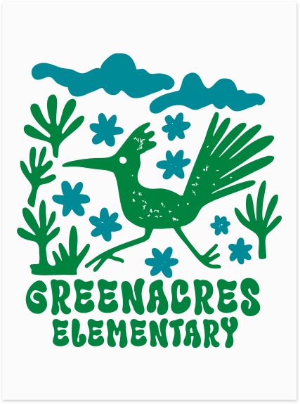 Greenacres Elementary PTA Merchandise Fall 2026 - Youth Port & Co Crewneck (Flower Apparel)