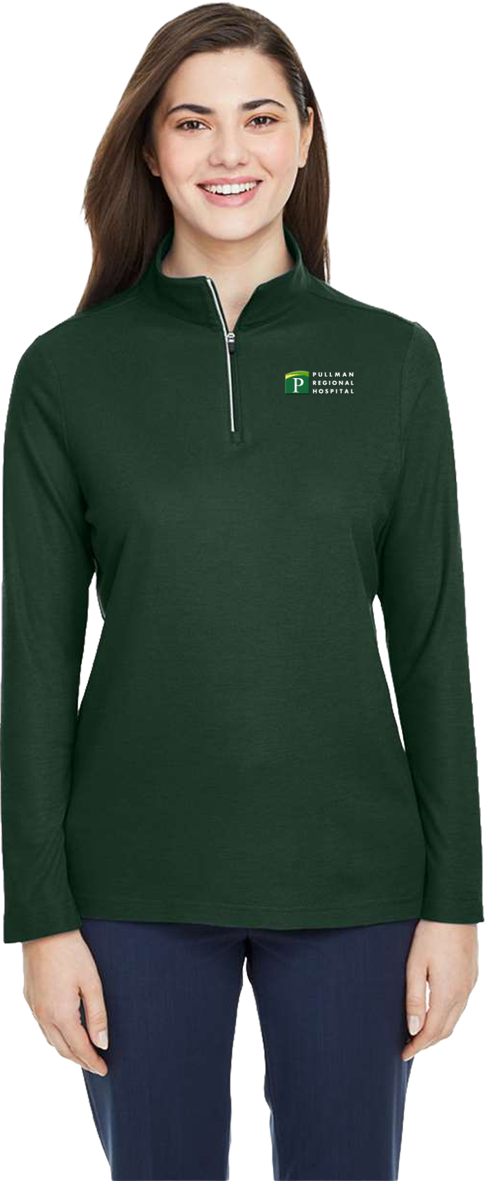 Pullman Regional Hospital Employee Store June 2026 - Ladies Pique 1/4 Zip