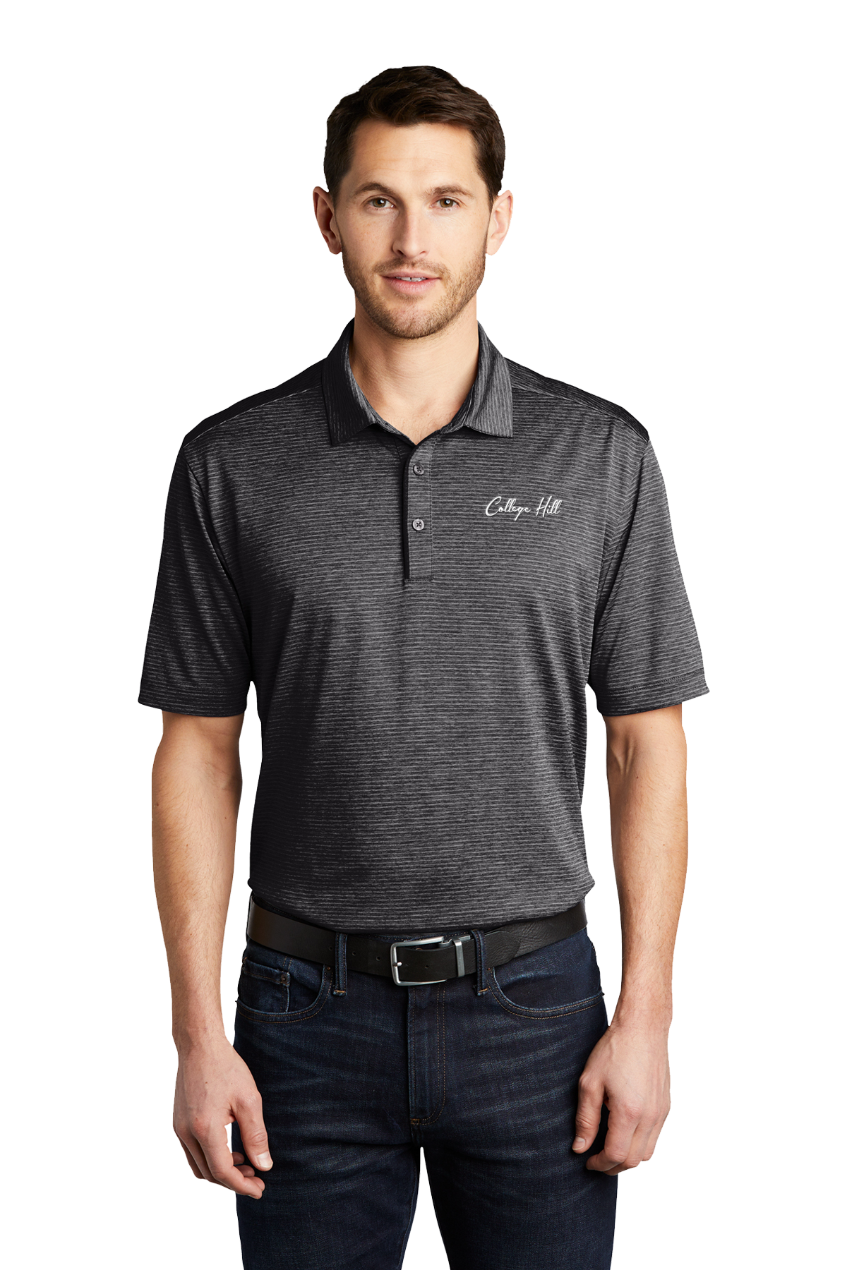 College Hill Corporate Employee Store - Shadow Stripe Polo