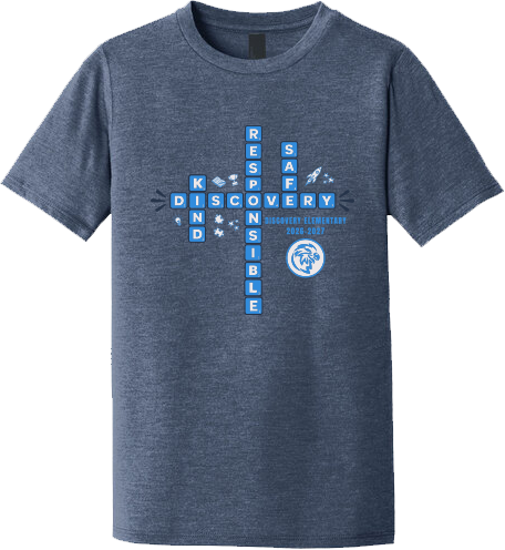 Discovery Elementary School Pop Up Fall 2026 - Youth T-Shirt (Scrabble Design)