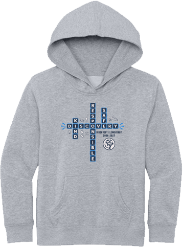 Discovery Elementary School Pop Up Fall 2026 - Youth Hoodie (Scrabble Design)