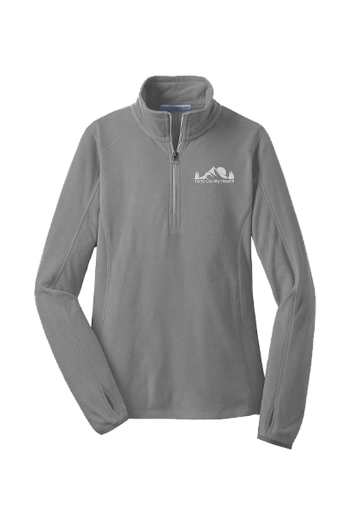 Ferry County Health HR Store September 2023  - Ladies Microfleece 1/2-Zip Pullover