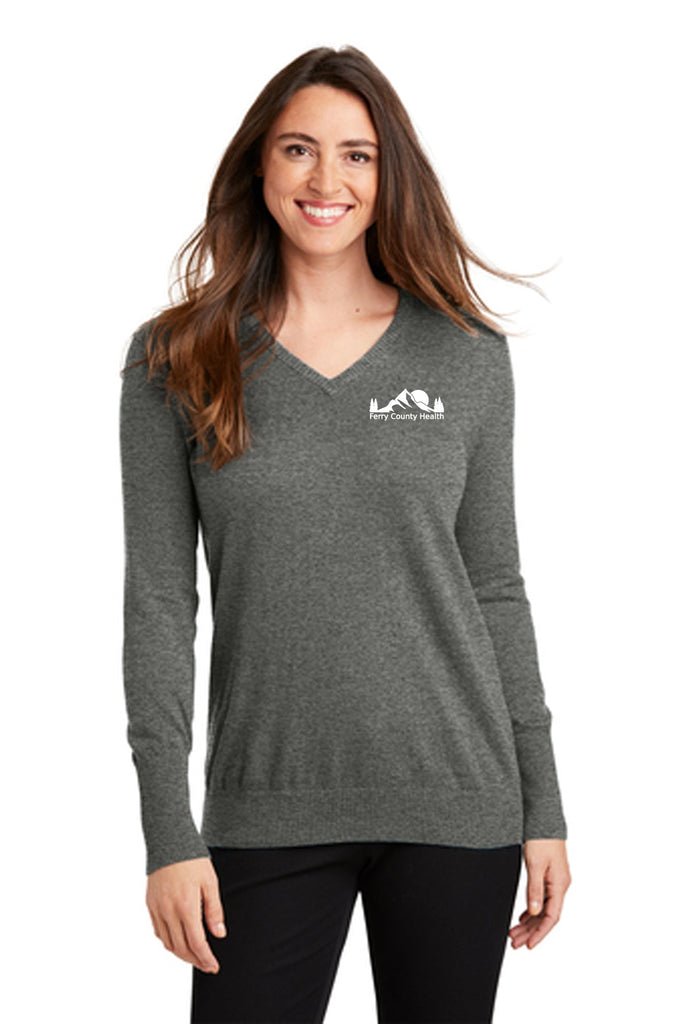 Ferry County Health HR Store September 2023  - Ladies V-Neck Sweater