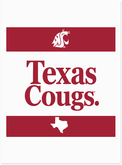 Washington State University Alumni Association Texas Merchandise Fall 2026 - Women's V-Neck Tee (Texas Design)