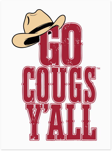 Washington State University Alumni Association Texas Merchandise Fall 2026 - Long Sleeve Tee (Go Cougs Design)