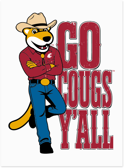 Washington State University Alumni Association Texas Merchandise Summer 2026 - Go Cougs T-Shirt